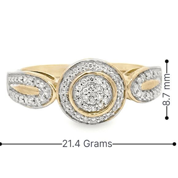 10K Gold 0.10 CTW Diamond Ring